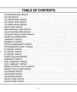 Kioti EX50 Parts manual catalog PDF Download
