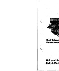 Kleine Franz Maxicorn_P Parts manual catalog PDF Download