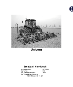 Kleine Franz Unicorn_2 Parts manual catalog PDF Download