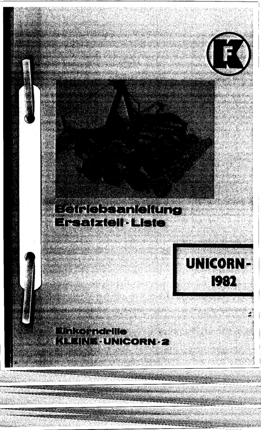 Kleine Franz Unicorn_SD Parts manual catalog PDF Download