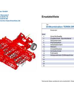 Knoche Terra_DRT_40_45 Combinator Parts manual catalog PDF Download
