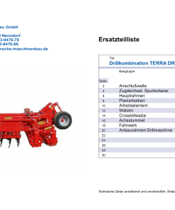 Knoche Terra_DRT_60 Combinator Parts manual catalog PDF Download