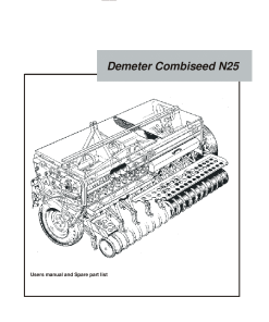 Kongskilde Combiseed_N25 Parts manual catalog PDF Download