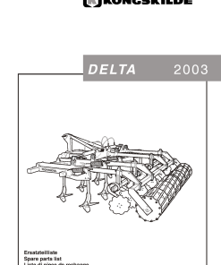 Kongskilde Delta_2003 Cultivation Parts manual catalog PDF Download
