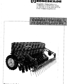 Kongskilde Demeter_Classic_CS_2500_3000_4000_4500 Parts manual catalog PDF Download