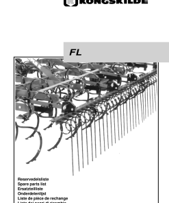 Kongskilde FL Cultivation Parts manual catalog PDF Download