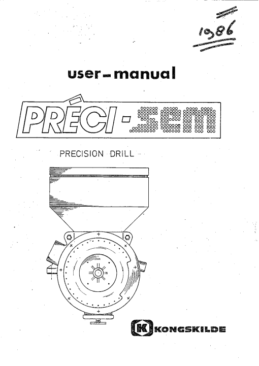 Kongskilde Preci_Sem_1986 Parts manual catalog PDF Download