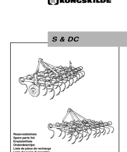 Kongskilde S&DC Cultivation Parts manual catalog PDF Download