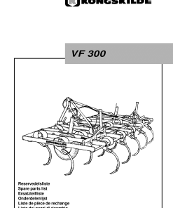 Kongskilde VF_300 Cultivation Parts manual catalog PDF Download