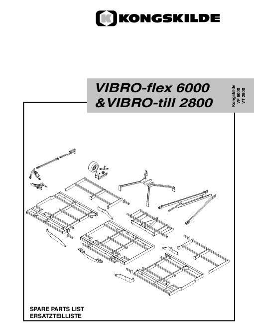 Kongskilde VIbro_flex_600_Vibro_till_2800 Cultivation Parts manual catalog PDF Download