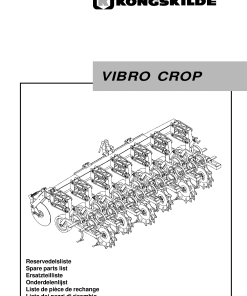 Kongskilde Vibro_Crop Cultivation Parts manual catalog PDF Download