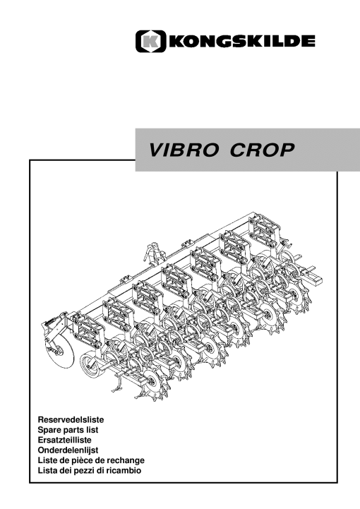 Kongskilde Vibro_Crop Parts manual catalog PDF Download