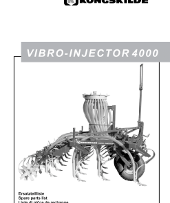 Kongskilde Vibro_Injector_4000 Parts manual catalog PDF Download