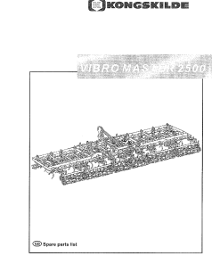 Kongskilde Vibromaster_2500_2010 Cultivation Parts manual catalog PDF Download