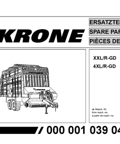 Krone 4XL-R-GD_XXL-R-GD Forage Wagon Parts manual catalog PDF Download