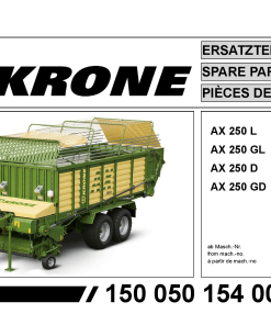 Krone AX_250_L_GL_D_GD Forage Wagon Parts manual catalog PDF Download