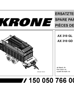Krone AX_310_GL_GD Forage Wagon Parts manual catalog PDF Download