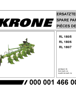 Krone Allround_RL180.5-6-7 Ploughs Parts manual catalog PDF Download