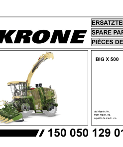 Krone BigX_500 Forage Harvester Parts manual catalog PDF Download