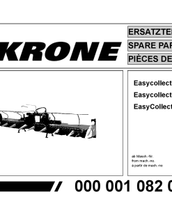 Krone EasyCollect_6000_7500 Forage Harvester Parts manual catalog PDF Download