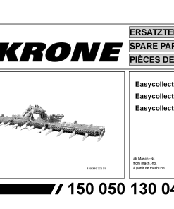 Krone EasyCollect_753_903_1053 Forage Harvester Parts manual catalog PDF Download