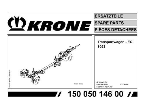 Krone EasyCollect_Transportwagen_EC_1053 Forage Harvester Parts manual catalog PDF Download