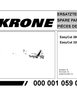 Krone EayCut_280_320 Disc Mower Parts manual catalog PDF Download