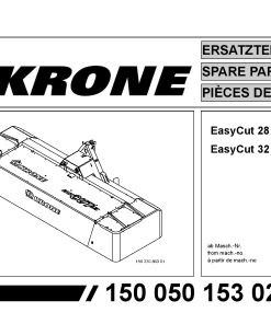 Krone EayCut_28_32_M Disc Mower Parts manual catalog PDF Download