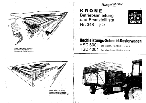 Krone HSD_4001_5001_2 Forage Wagon Parts manual catalog PDF Download