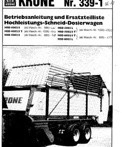 Krone HSD_4002-3_5002-3_5003_6002-3_6003 Forage Wagon Parts manual catalog PDF Download