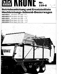 Krone HSD_4002-3_5002-3_6002-3 Forage Wagon Parts manual catalog PDF Download