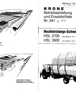 Krone HSL_2700_3500 Forage Wagon Parts manual catalog PDF Download