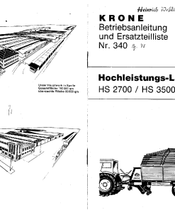 Krone HS_2700_3500 Forage Wagon Parts manual catalog PDF Download