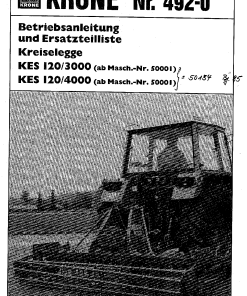 Krone KES120-3000_4000 Rotary Harrows Parts manual catalog PDF Download