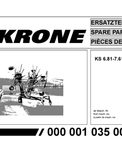 Krone KS6.81_7.61-26_Duo Rotary Rake Parts manual catalog PDF Download
