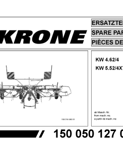 Krone KW4.62-4_5.52-4 Rotary tedder Parts manual catalog PDF Download