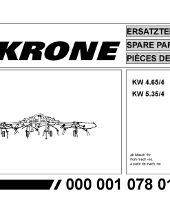 Krone KW4.65-4_5.35-4 Rotary tedder Parts manual catalog PDF Download