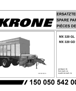 Krone MX_320_GL_GD Forage Wagon Parts manual catalog PDF Download
