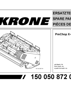 Krone Pre_Chop_X-treme Large square baler Parts manual catalog PDF Download