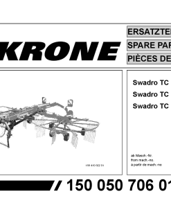 Krone Swadro_TC_680_760_X-treme Rotary Rake Parts manual catalog PDF Download