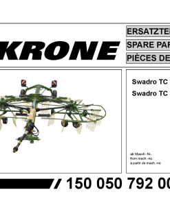 Krone Swadro_TC_880 Rotary Rake Parts manual catalog PDF Download
