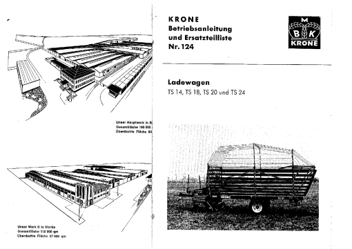 Krone TS_14_18_20_24 Forage Wagon Parts manual catalog PDF Download