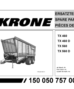 Krone TX_460_560 Forage Wagon Parts manual catalog PDF Download