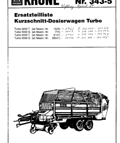 Krone Titan_5000_6000_T_G Forage Wagon Parts manual catalog PDF Download