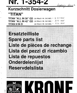 Krone Titan_6-36_ALL_IN_36_42_GD Forage Wagon Parts manual catalog PDF Download