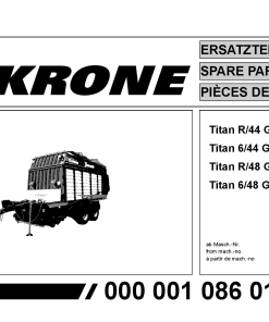 Krone Titan_6-44_6-48_R-44_R-48_GD Forage Wagon Parts manual catalog PDF Download