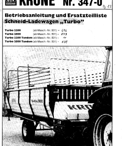 Krone Turbo_2200_2800 Forage Wagon Parts manual catalog PDF Download