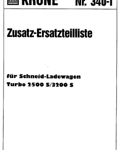 Krone Turbo_2500_3200_S Forage Wagon Parts manual catalog PDF Download