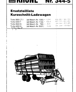 Krone Turbo_3500_4200_T_G Forage Wagon Parts manual catalog PDF Download