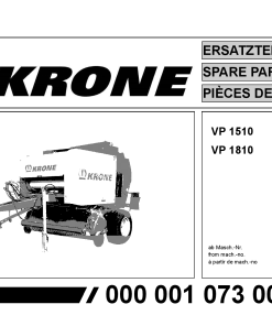 Krone Vario_Pack_1510_1810 Round Baler Parts manual catalog PDF Download